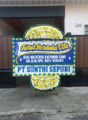 Papan Bunga Duka di Bejen